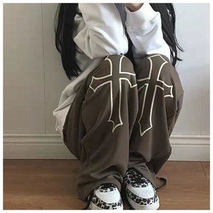 Cross baggy sweatpants